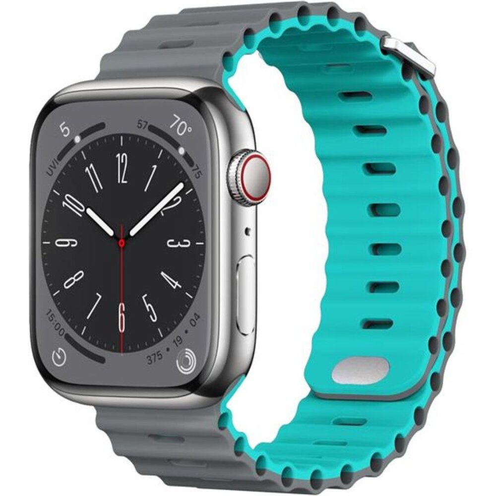 Sport Soft Silicone Compatible with Apple Watch Ocean Band Wristband Ultra 9 8 7